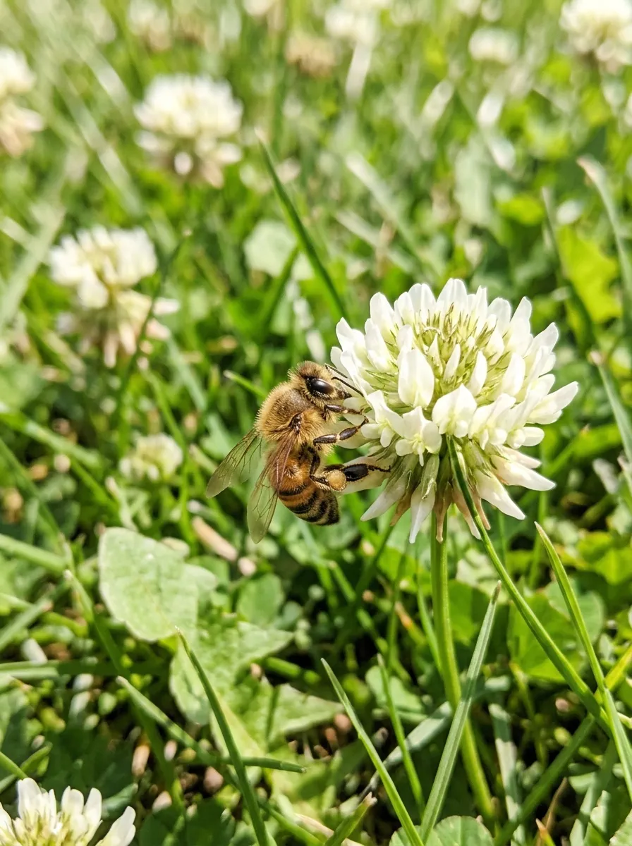 Honeybee pollinating a bright sunflower